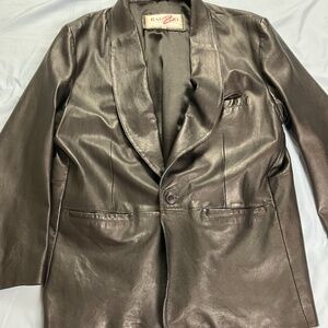 Leather Dress Jacket/Blazer